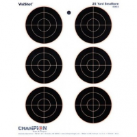 Champion Visishot 6 3" Bullseyes Target 10 Pack