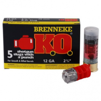 Brenneke SL122KO K.O. 12 Gauge 2.75" 1 oz Slug Shot 5 Bx/ 50 Cs