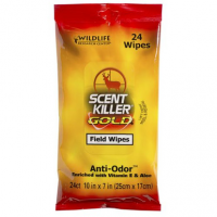 Wildlife Research 01295 Scent Killer Gold Field Wipes Odorless Scent 24