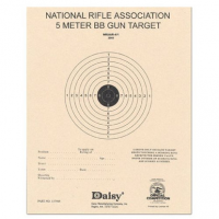 Daisy 408 NRA 5-Meter Target Hanging Paper Bullseye Tan 50 Pack