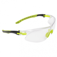 Allen 4140 ULTRX Keen Safety Glasses Youth, Clear Lens, Lime Green Frame