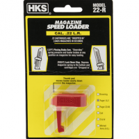 HKS 22R Speed Mag Loader Red Finish for 22 LR Ruger Mark I, Mark II