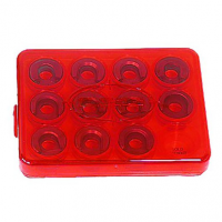 Lee 90196 Shell Holder Storage Box Pistol/Rifle Holds 12 Shellholders