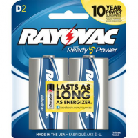 Rayovac 813-2F D Alkaline 1.5 Volt Alkaline 12000 mAh 2pk