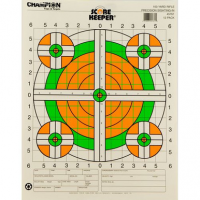 Champion Targets 45761 Scorekeeper 100yd Sight-In Bullseye Hanging Paper Target 14" x 18" 12 Per Pack