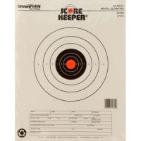 Champion Targets 45724 Scorekeeper 50ft Pistol Slowfire Bullseye Hanging Paper Target 11" x 16" 12 Per Pack