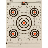 Champion Targets 45726 Scorekeeper 100yd Sight-In Bullseye Hanging Paper Target 14" x 18" 12 Per Pack