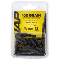 NAP NAP-60-P3DP-1132 3D Practice Points Field Tips Fixed 100 grain Black