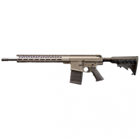 Live Free Armory LFBR82012 Battle Rifle Heavy 7.62x51mm NATO 10+1 18" Threaded Government Profile Barrel, Flat Dark Earth Cerakote M4 Flat Top Aluminum Receiver, 15" M-LOK Handguard, Polymer 6 Position Collapsible Rogers Super Stock w/QD Stock