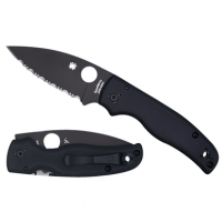 Spyderco C229GSBK Shaman 3.58" Folding Serrated Knife