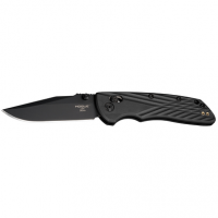 Hogue Deka 3.25" Folding Clip Point Plain Black Cerakote CPM Knife