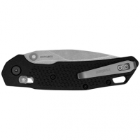 Kershaw 2037 Heist Mid-Size 3.20" Folding Clip Point Plain Stonewashed D2 Steel Knife