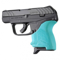 Hogue 18124 HandAll Beavertail Grip Sleeve Ruger LCP II Textured Rubber Aqua Blue