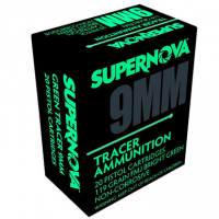 Supernova 9mm Luger 119 gr Full Metal Jacket Green Tracer Ammunition - PMSN9MMG