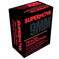 Supernova 9mm Luger 119 gr Full Metal Jacket Red Tracer Ammunition - PMSN9MMR