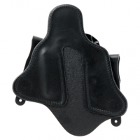 Comp-Tac C225GL056RBSN MTAC IWB Black Kydex/Leather Belt Clip Compatible w/ Glock 26/27/28/33 Gen1-4 Right Hand