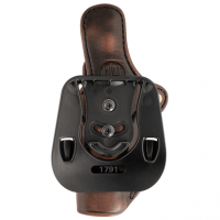 1791 Gunleather ORPDH21VTGR Paddle Holster Optic Ready OWB Size 2.1 Vintage Leather Paddle Fits S&W M&P Shield Fits Glock 17 Fits Springfield XD9 Right Hand