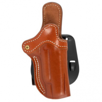 1791 Gunleather ORPDH1CBRR BH1 Optic Ready Size 01 OWB Style made of Leather with Classic Brown Finish, Adjustable Cant & Paddle Mount Type fits 4-5" Barrel 1911 for Right Hand