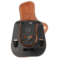 1791 Gunleather ORPDH23CBRR Paddle Holster Optic Ready OWB Size 2.3 Classic Brown Leather Paddle Fits Glock 17 Fits Walther PPQ Right Hand