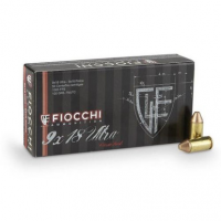 Fiocchi 9X18 Heritage 9x18mm Ultra 100 gr Full Metal Jacket Truncated Cone 50 Per Box