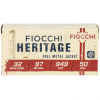 Fiocchi 32SWLA Range Dynamics 32 S&W Long 97 gr Full Metal Jacket 50 Per Box