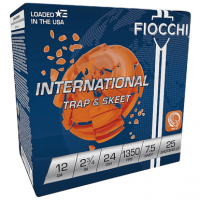 Fiocchi 12 Gauge 2.75" 24 gram 1350 fps 7.5 Shot International Trap & Skeet