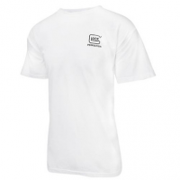 Glock AA75106 Carry With Confidence T-Shirt White Small Short Sleeve