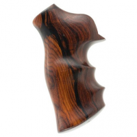 Hogue 80800 Fancy Hardwood with Finger Grooves Grip Ruger GP100/Super Redhawk Cocobolo Hardwood Brown