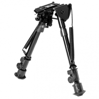 NcStar ABPGF Precision Grade Fullsize Friction Bipod Black 7-11" Steel/Aluminum W/Adapters