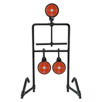 Champion Targets Gong Auto Reset Handgun Standing Targets Black/Orange - 40870