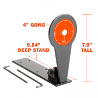 Champion Targets Gong Popper Target Rimfire Orange Steel Standing Includes Ground Stakes - 40881