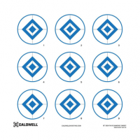 Caldwell Diamond Self-Adhesive 16" Blue/White target, 10 Pack - 1175519