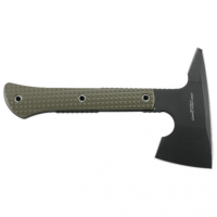 CRKT Jenny Wren Compact 2.59" Tomahawk with Spike and Plain SK-5 Steel Blade, Green GRN Handle - 2726