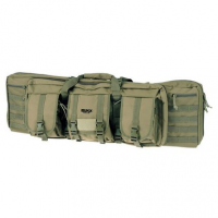 Rukx Gear ATICT42DGG Tactical Double Gun 42" Water Resistant Green 600D Polyester with Non-Rust Zippers Holds up to 2 Rifles