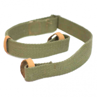 Crickett Dog Collar - Green Canvas with Leather Trim, Adjustable Design for Mini Mosin Rifle - KSA803