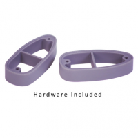 Crickett LOP Spacer Kit - Purple Polymer, Fits Synthetic Rifles, Includes 2.75-inch Spacers, 2 Long & 2 Short Butt Plate Screws, Instruction Card - KSA000012