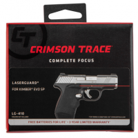 Crimson Trace LG-410 Lasergrips - Black, Red Laser, Fits Kimber EVO SP - 0185101