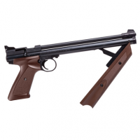 Crosman American Classic Pump Pistol - .177, 1rd Capacity, Brown Polymer Grips - P1377BR