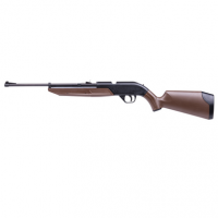 Crosman 760 Pumpmaster Pump Air Rifle - .177, 18+1 Capacity, Black Smooth Bore Steel Barrel, Black Receiver, Brown Synthetic Stock, Crossbolt Safety - 760B