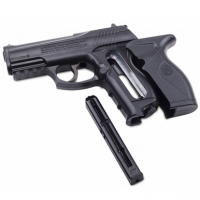 Crosman C11 Air Pistol - .177 CO2, 18+1 Capacity, Black Polymer Grips - C11