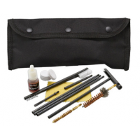 KleenBore Modular Cleaning Kit Multi-Caliber Handgun/Rifle Bronze/Nylon Bristles Black Nylon Case - POU302B