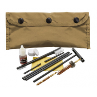 KleenBore Modular Cleaning Kit Coyote Tan Multi-Caliber Handgun/Rifle Bronze/Nylon Bristles Nylon Case - POU302T