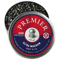 Crosman Premier Ultra Magnum .177 Lead Domed Heavy Pellet - 500 per Tin - LUM77