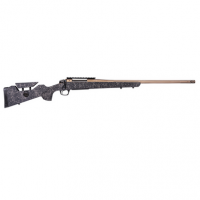 CVA Cascade Long Range Hunter 6.5 PRC Rifle with 24" Smoked Bronze Cerakote Threaded Barrel, Black and Smoked Bronze Synthetic Stock - CR3959F