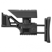 FN SSR Rear Stock Assembly Black Aluminum, Fully Adjustable for FN SCAR 16S/17S - 20100566