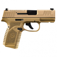 FN Reflex MRD 9mm Luger with 3.30" Black Target Crown Steel Barrel, FDE PVD Optic Ready/Serrated Slide, FDE Polymer Frame with Accessory Rail, Stippled Grip, Ambidextrous - 66101415