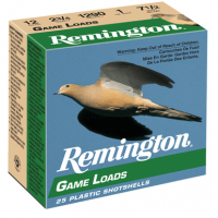 Remington Ammunition 20030 Game Load 12Gauge 2.75" 1oz 7.5Shot 25 Per Box