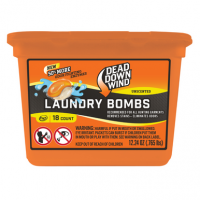 Dead Down Wind Laundry Bombs Odor Eliminator - Unscented, 12.24 oz Tub (18 Count) - 118318