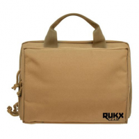 RUKX GEAR ATICTDPCT Double Pistol 2 Handguns Tan 600D Polyester