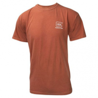 Glock AA75112 Carry With Confidence T-Shirt Rust Orange Small Short Sleeve